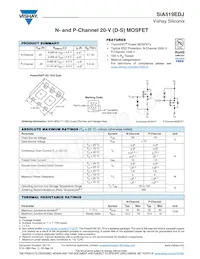 SIA519EDJ-T1-GE3 Datasheet Cover