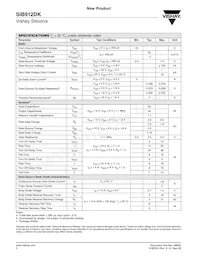 SIB912DK-T1-GE3 Datasheet Pagina 2