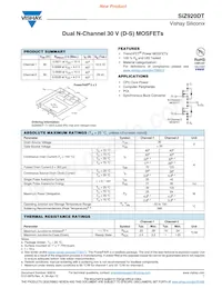SIZ920DT-T1-GE3 Datasheet Cover