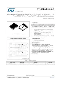 STL20DNF06LAG Datasheet Cover