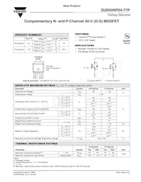 SUD50NP04-77P-T4E3 Datasheet Copertura