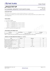 UPA2379T1P-E1-A Datenblatt Cover