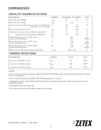 ZXMD63C02XTC數據表 頁面 2