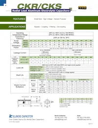 474CKR050M Datasheet Copertura