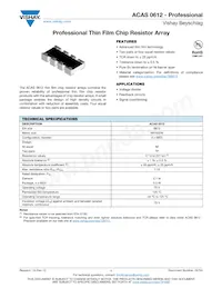 ACASA100125001P100數據表 封面