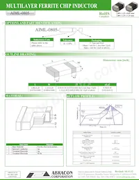 AIML-0805-330K-T數據表 頁面 2