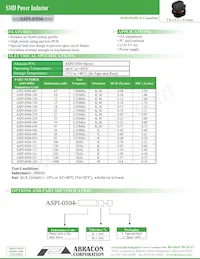 ASPI-0504-820K-T數據表 封面