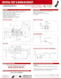AXS-3225-04-01 Datasheet Cover