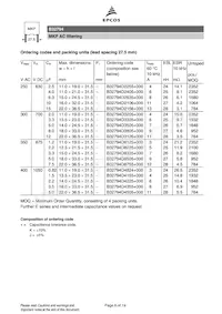 B32798G8266J000 Datasheet Pagina 6