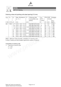 B32798G8266J000 Datasheet Pagina 8