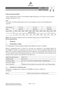 B32798G8266J000 Datasheet Pagina 11