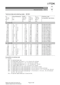 B41851A6338M000 Datasheet Pagina 10