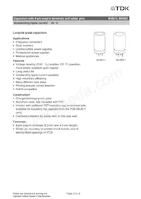 B43511A5158M87 Datasheet Pagina 2