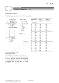 B43511A5158M87 Datasheet Pagina 4