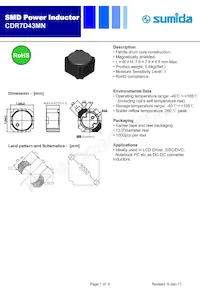 CDR7D43MNNP-820NC Datasheet Cover