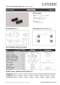 CM309E25000000AGJT Datasheet Copertura