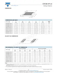 CRCW20103R00JNEFHP Datasheet Pagina 9