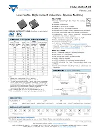 IHLM2525CZERR82M01 Datenblatt Cover