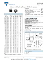 IMC1812EB821J Datasheet Cover