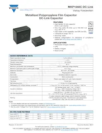 MKP1848C75050JY5 Datenblatt Cover