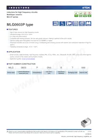 MLG0603P6N2JT000 Datasheet Copertura