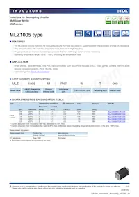 MLZ1005MR68WT000 Datasheet Copertura