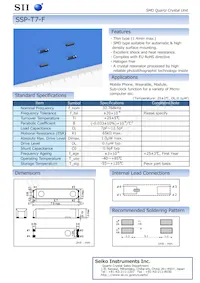 SSPT7F-12.5PF20PPM Datasheet Cover