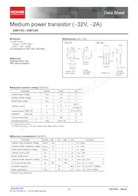 2SB1240TV2R Datasheet Copertura