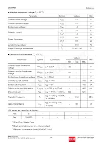 2SB1427T100E數據表 頁面 2