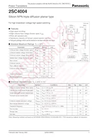 2SC4004 Datenblatt Cover