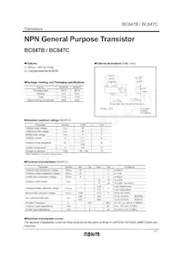 BC847CT116 Datenblatt Cover