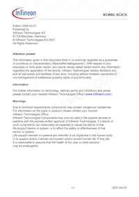 BCW60FFE6327HTSA1 Datasheet Pagina 11