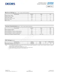 FMMT718TC Таблица данных Страница 2