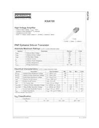 KSA709CGBU Datasheet Copertura