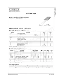 KSB744AYSTU Datasheet Copertura