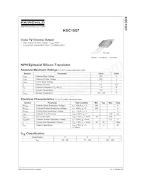 KSC1507OTU Datenblatt Cover