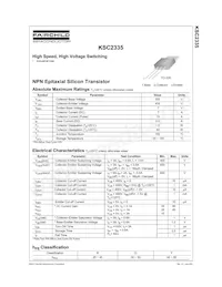 KSC2335Y Datenblatt Cover