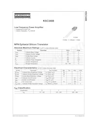 KSC3488YBU Datasheet Copertura