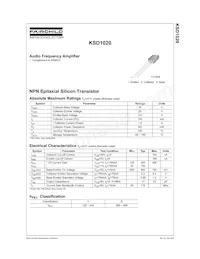 KSD1020YTA Datenblatt Cover