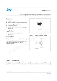 STN851-A Datenblatt Cover