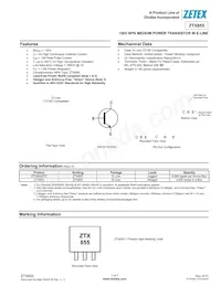 ZTX855STOB Datenblatt Cover