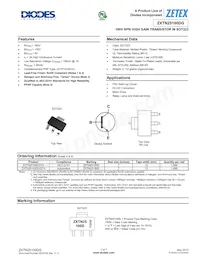 ZXTN25100DGQTA數據表 封面