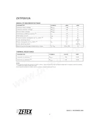 ZXTP2012ASTZ數據表 頁面 2