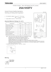 2SA1955FVBTPL3Z Datasheet Copertura