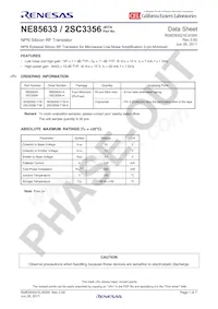 2SC3356-T1B-R25-A Datenblatt Cover