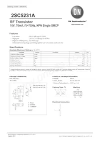 2SC5231A-9-TL-E Datasheet Cover