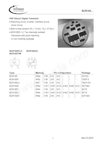 BCR 185T E6327 Datasheet Copertura