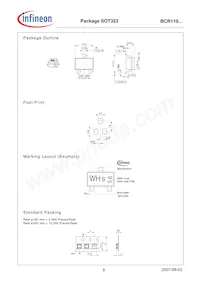 BCR119SE6433HTMA1 Datasheet Pagina 9