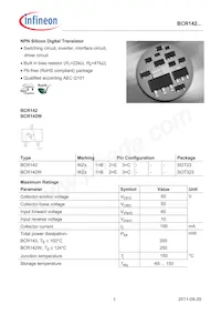 BCR142WE6327HTSA1 Datasheet Copertura