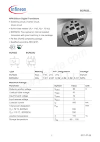 BCR523UE6327HTSA1 Datenblatt Cover